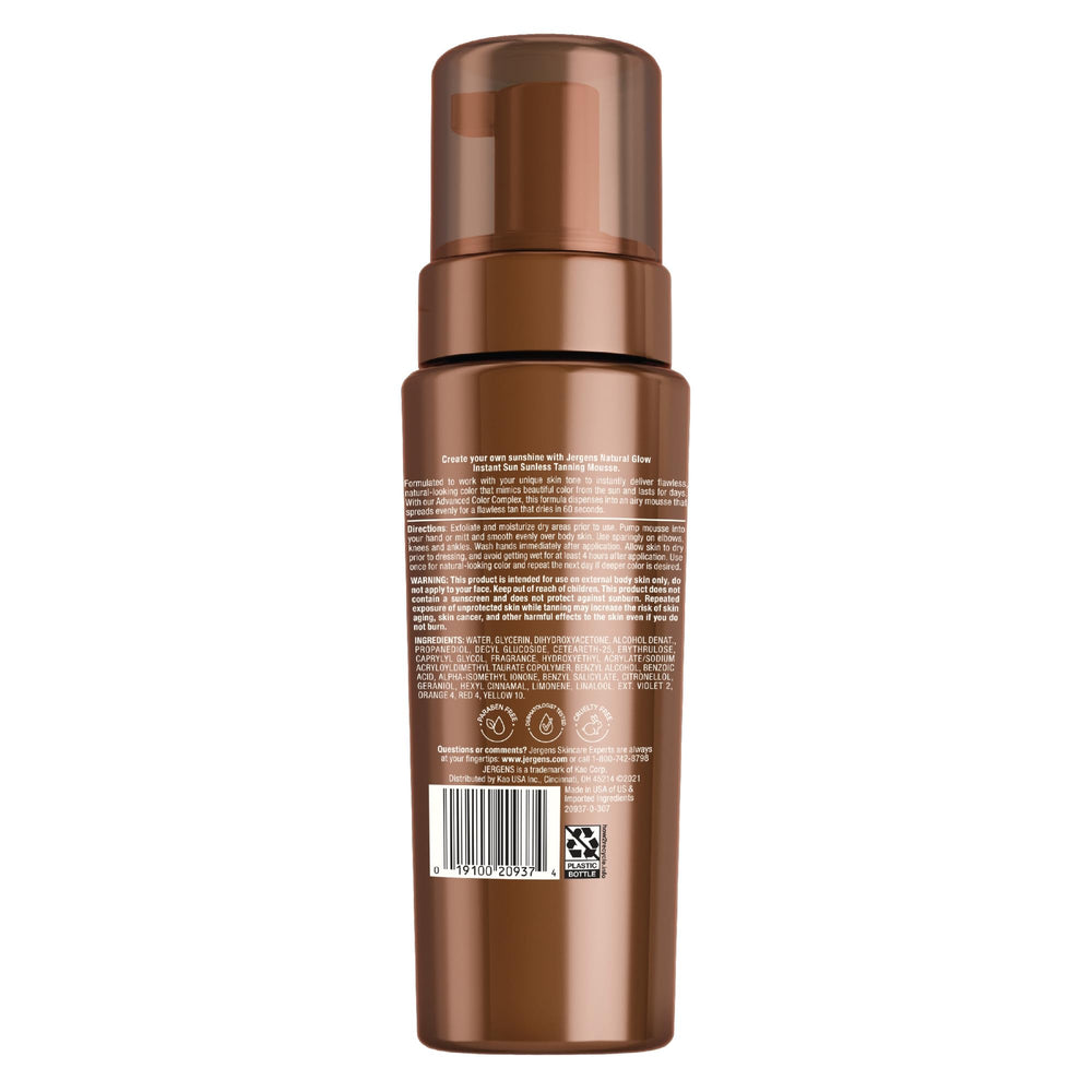 Ideal para lucir bronceado sin sol con Jergens.