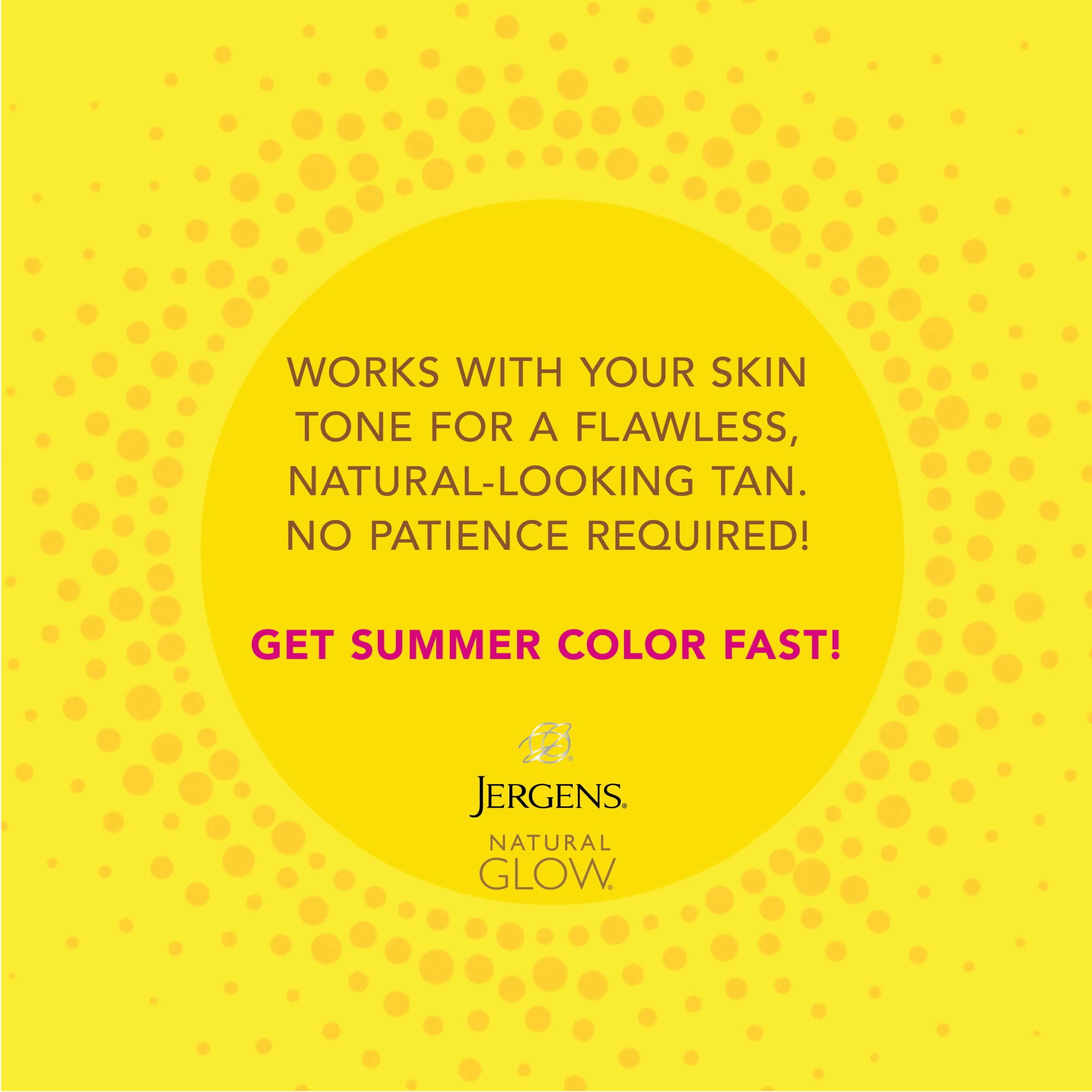 Bronceado natural progresivo con Jergens que se intensifica en horas.