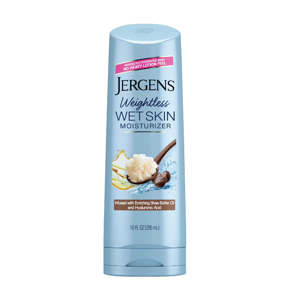 Jergens Wet Skin hidrata piel mojada al instante con aceite de karité