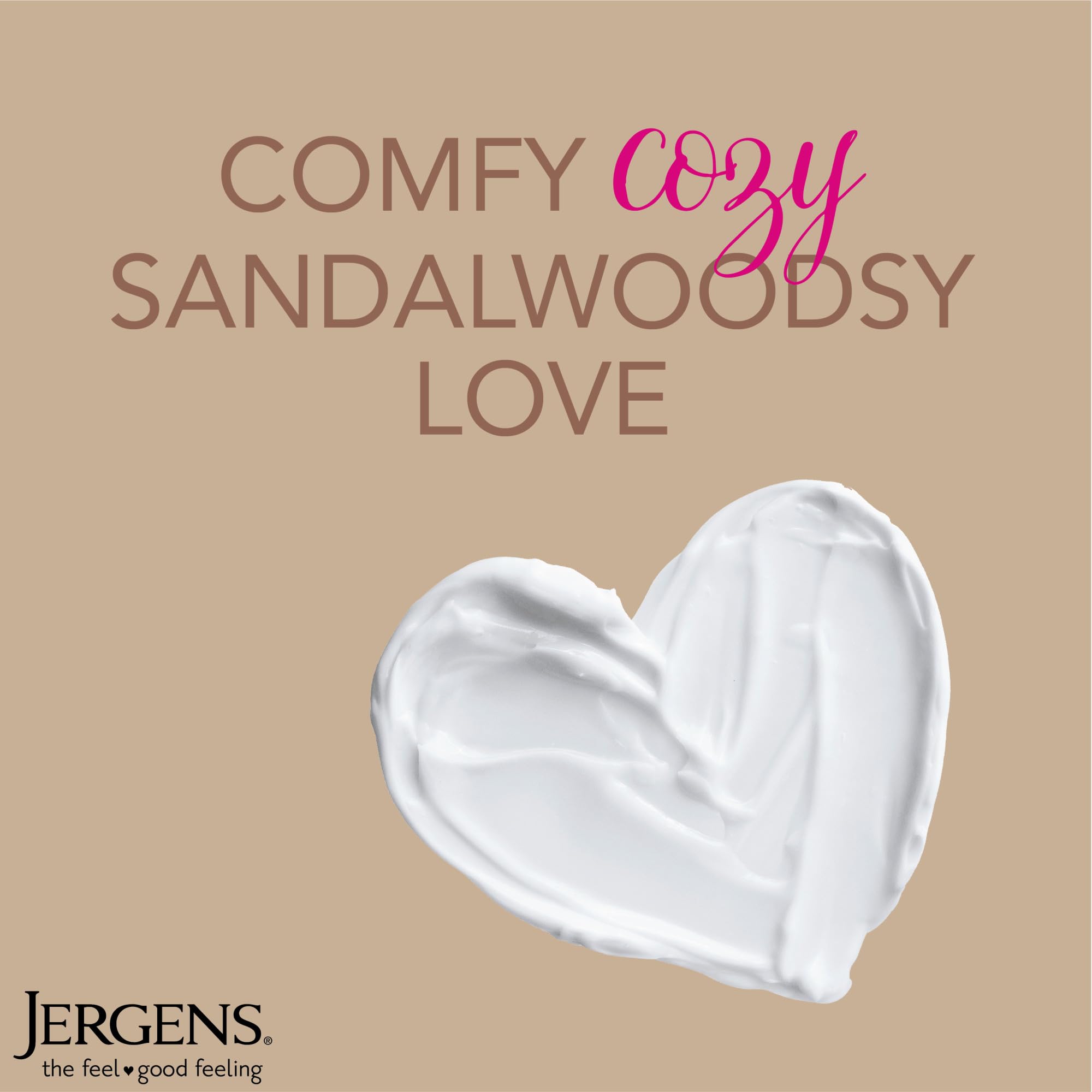 Demonstration of dryness care with Jergens Sandalwood Butter