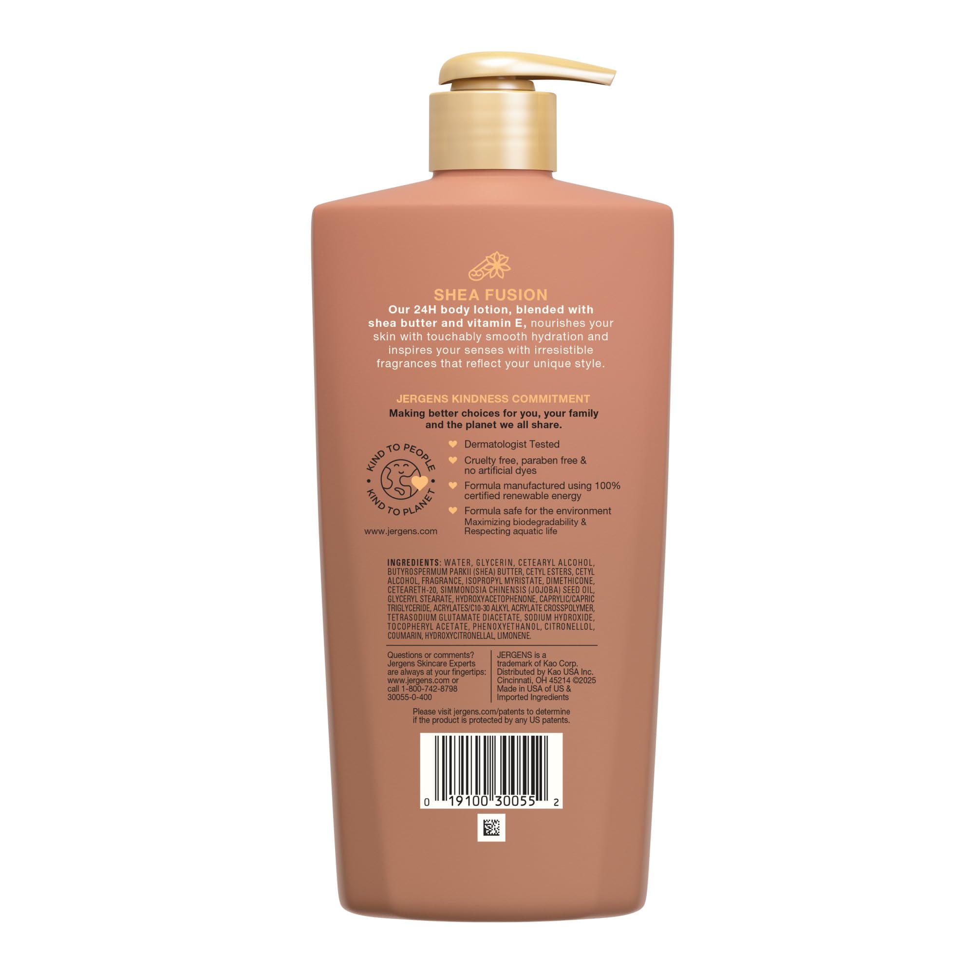 Fragancia de ambar de Jergens Shea Fusion para momentos de cuidado