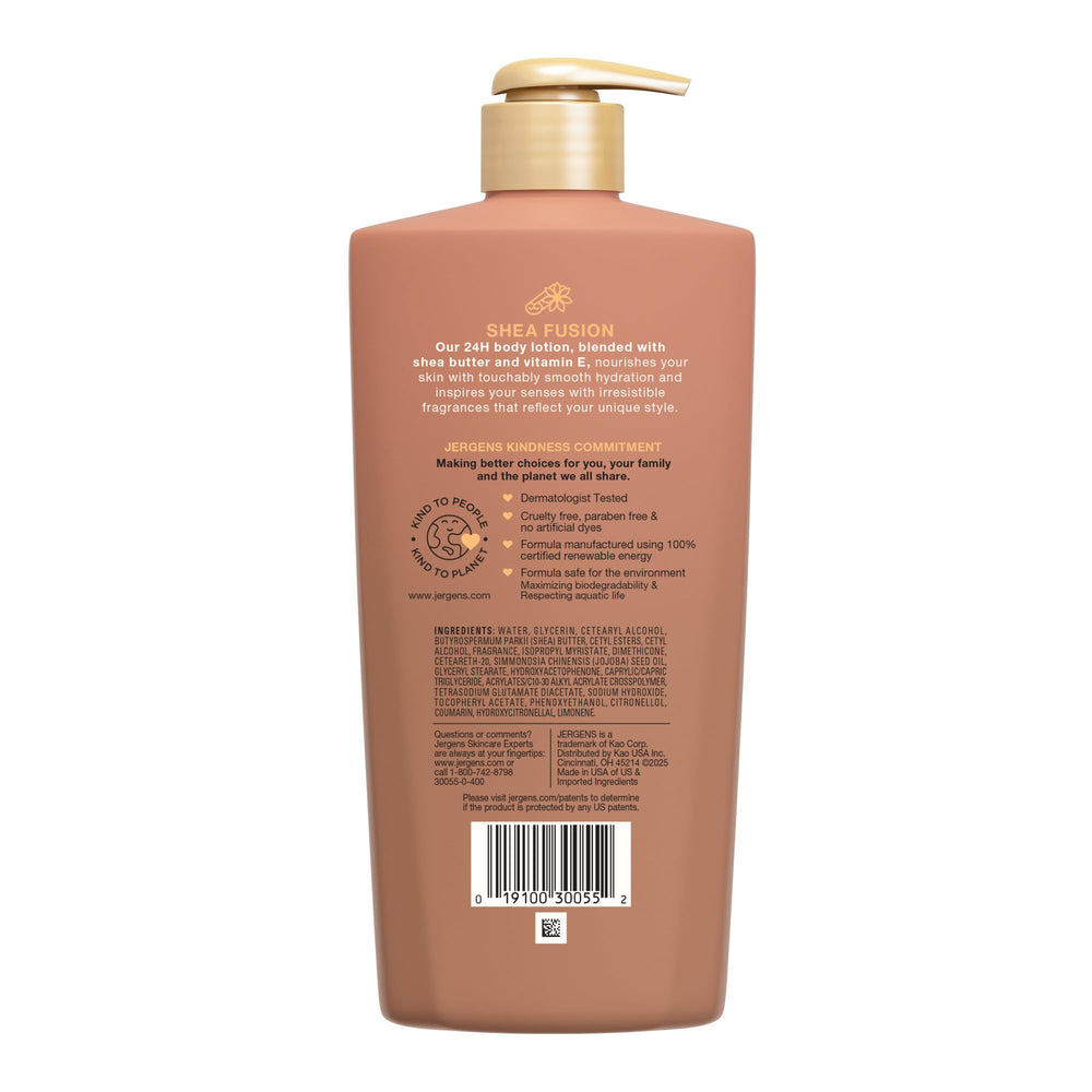 Fragancia de ambar de Jergens Shea Fusion para momentos de cuidado