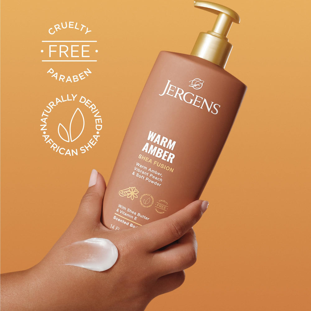 Aplicacion suave de Jergens Shea Fusion, ideal para uso diario