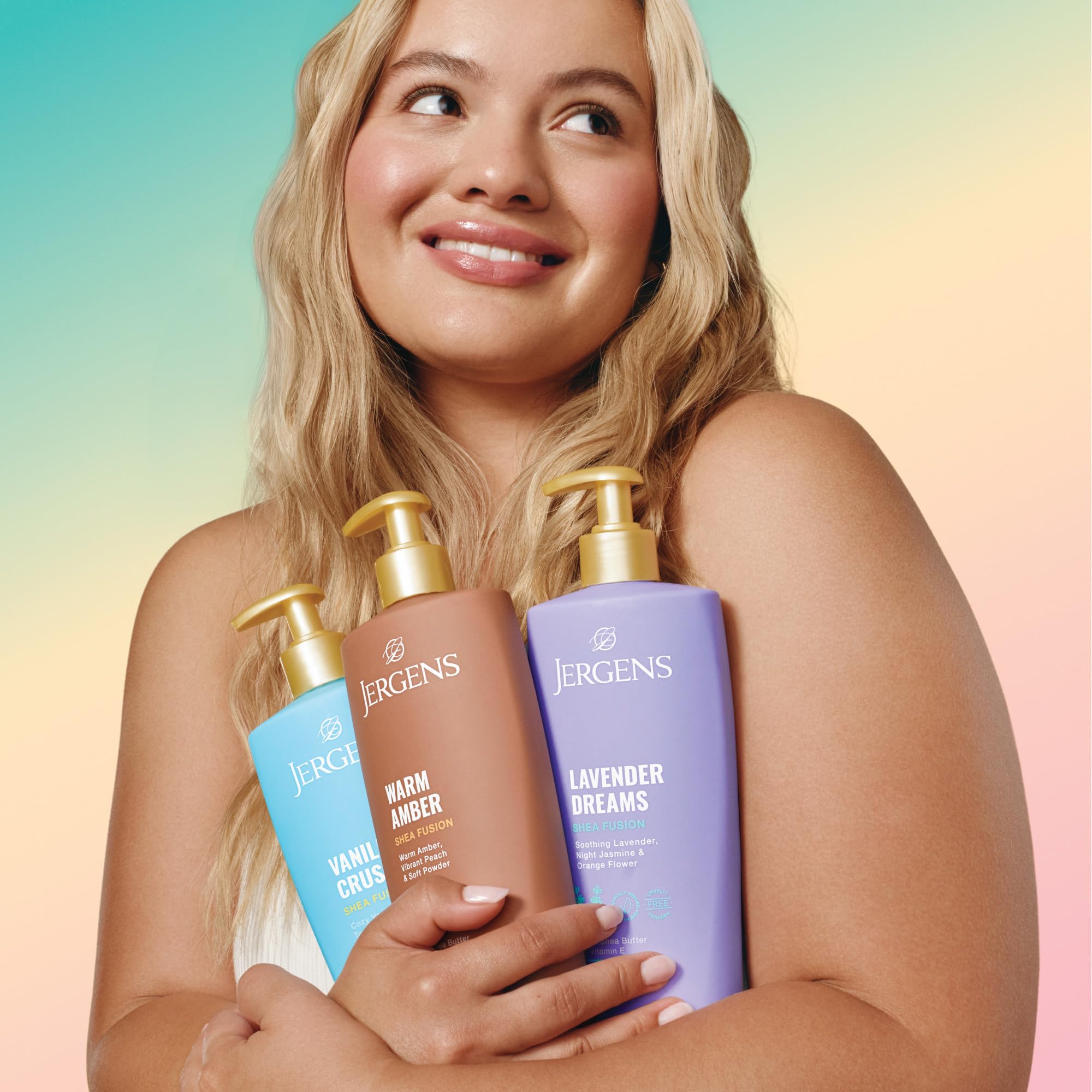 Probado dermatologicamente, Jergens Shea Fusion ofrece cuidado confiable