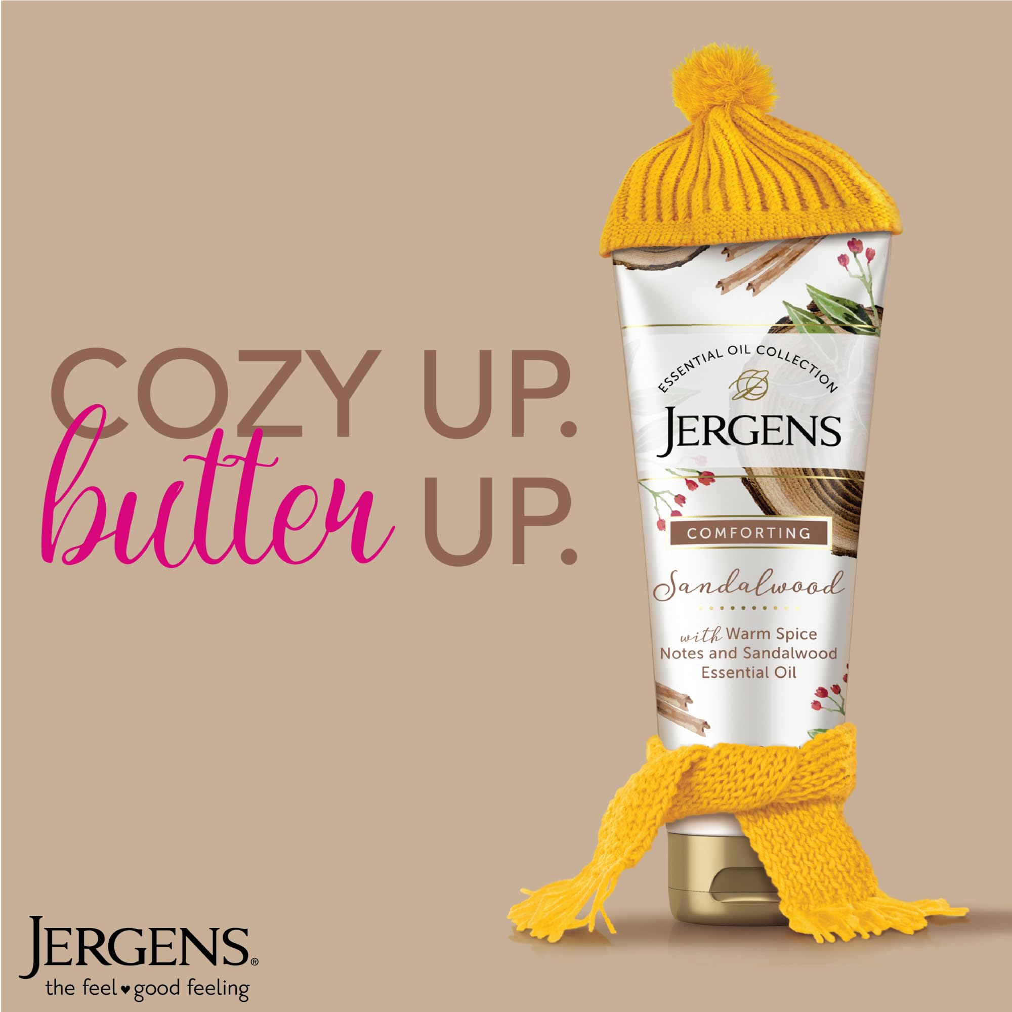 Closeup of Triple Butter formula ingredients in Jergens