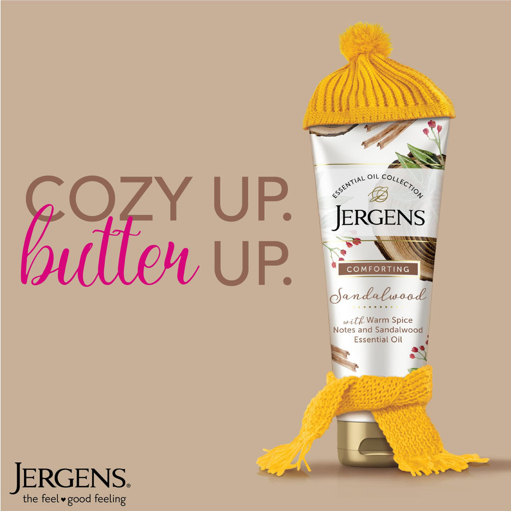 Closeup of Triple Butter formula ingredients in Jergens