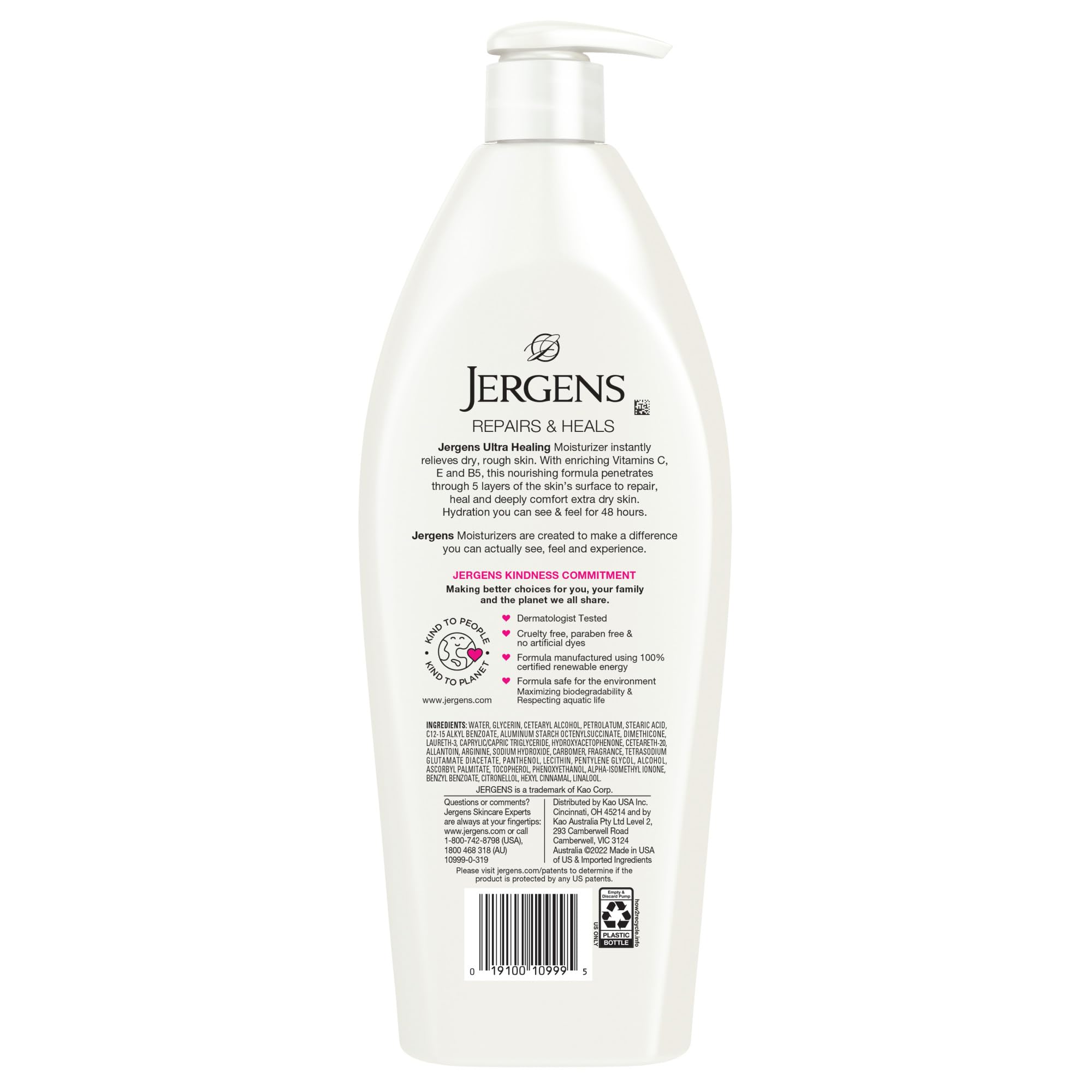Jergens Ultra Healing, pack-3-botellas-21oz, ideal para uso familiar.