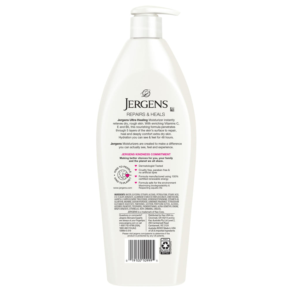 Jergens Ultra Healing, pack-3-botellas-21oz, ideal para uso familiar.