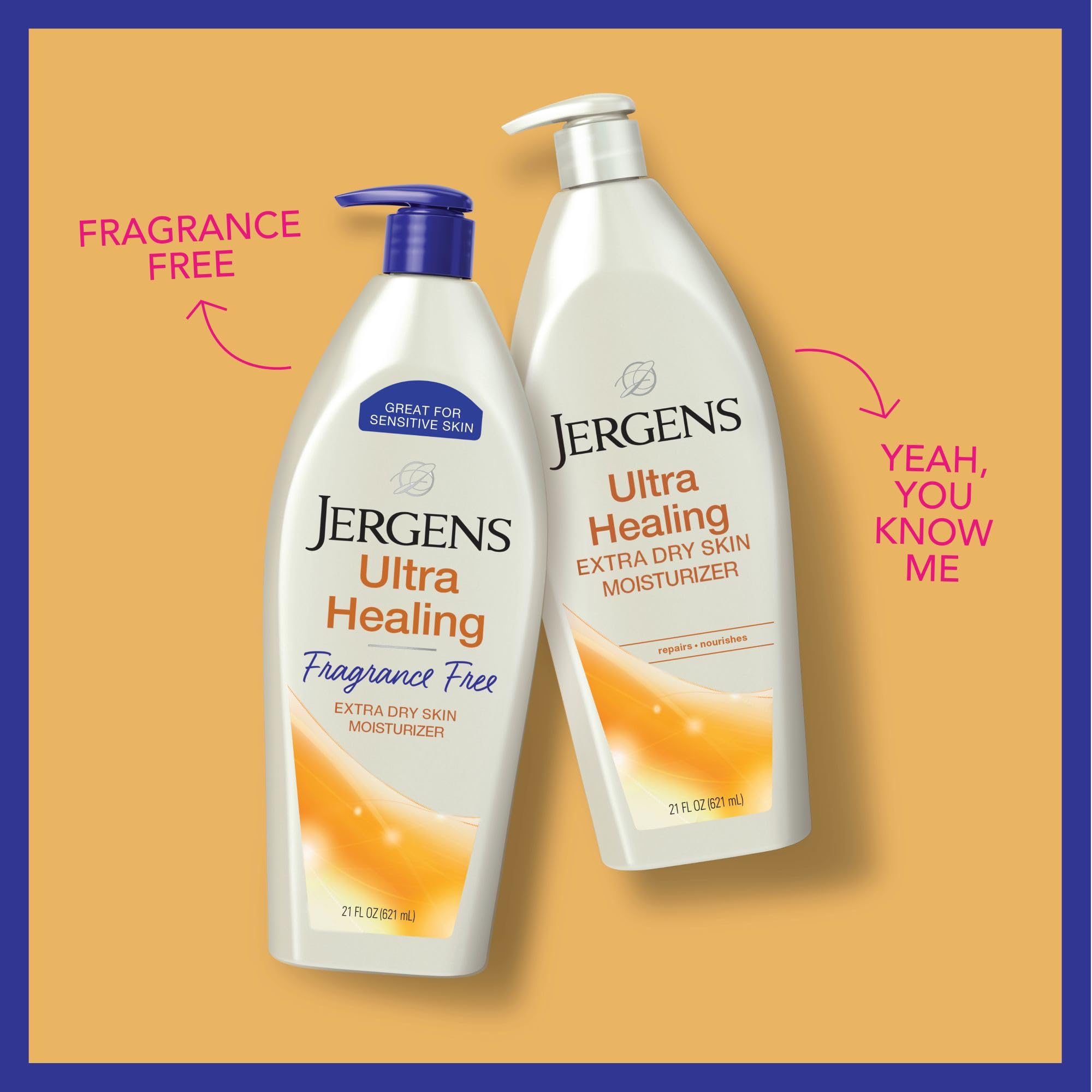 Uso diario de Jergens Ultra Healing para cuidado de piel