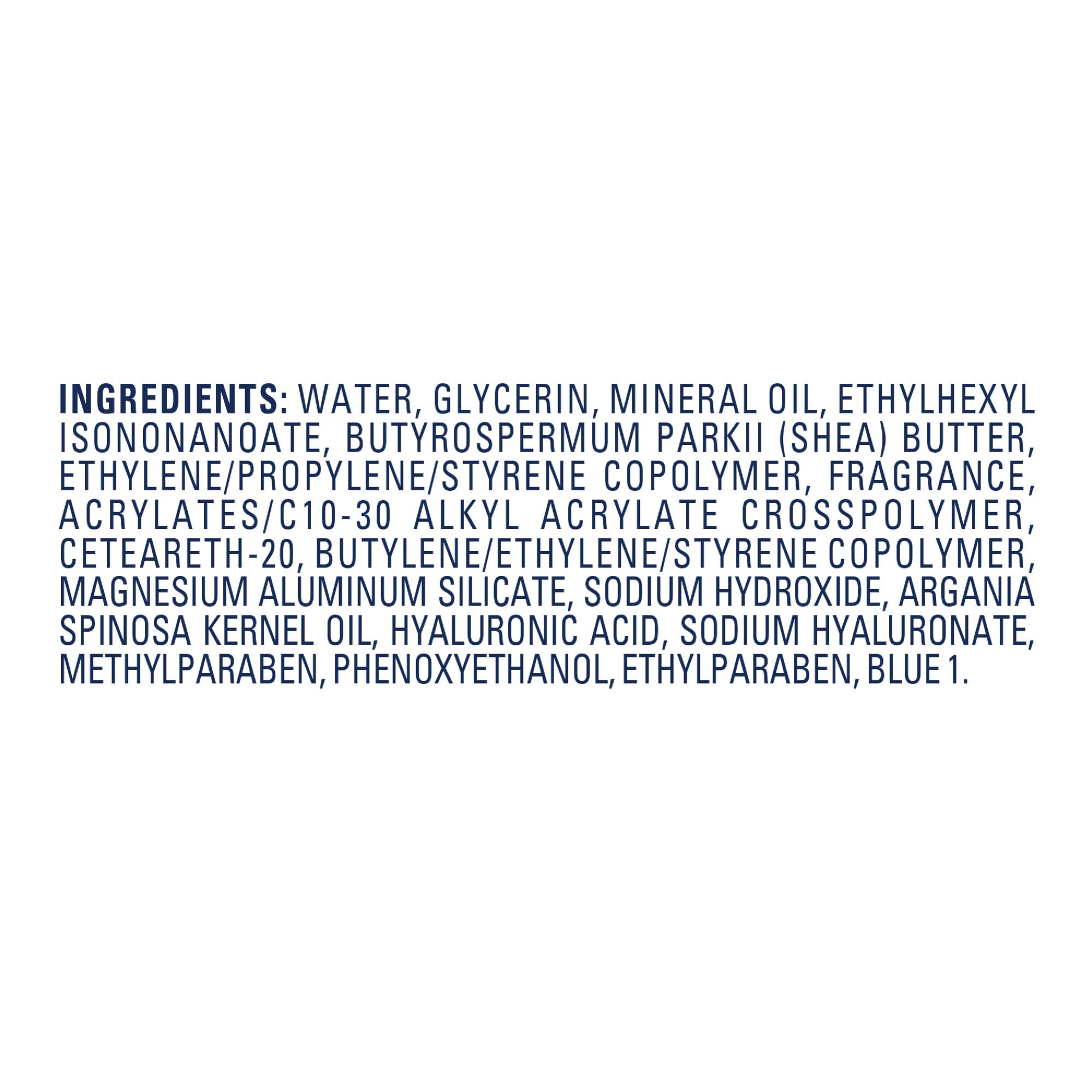 Moisture absorption on wet skin with Jergens product in action.