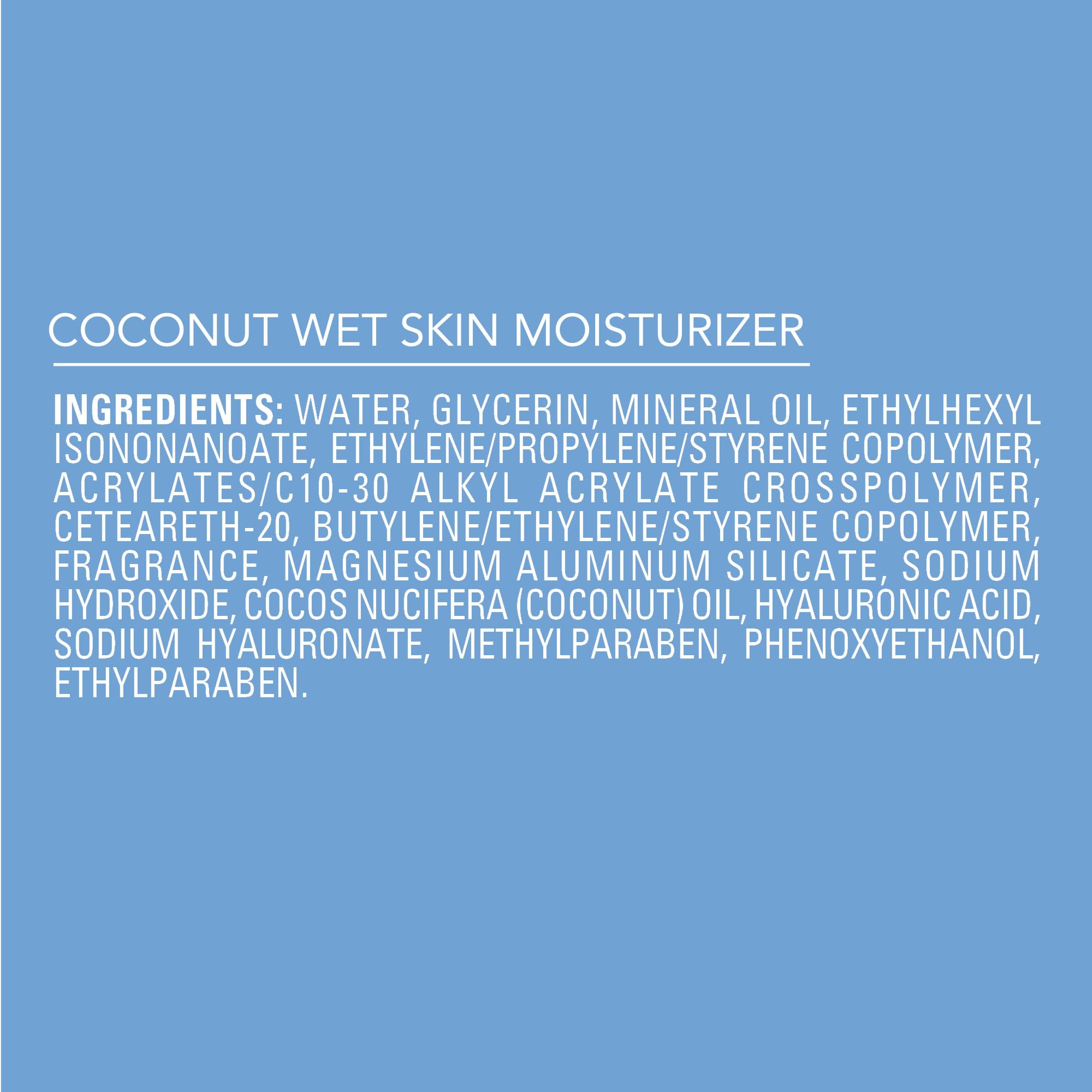 Jergens Wet Skin leaves a subtle shine and softness after use.