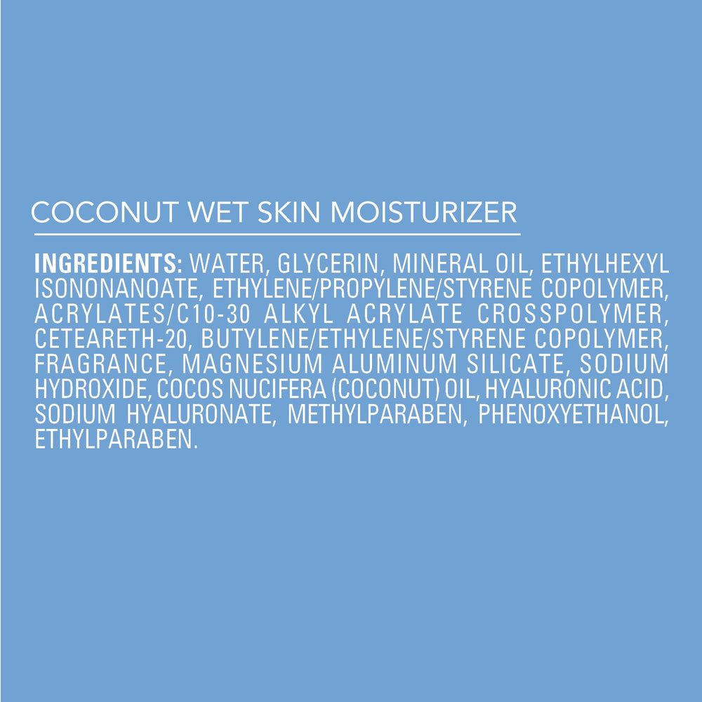 Jergens Wet Skin leaves a subtle shine and softness after use.