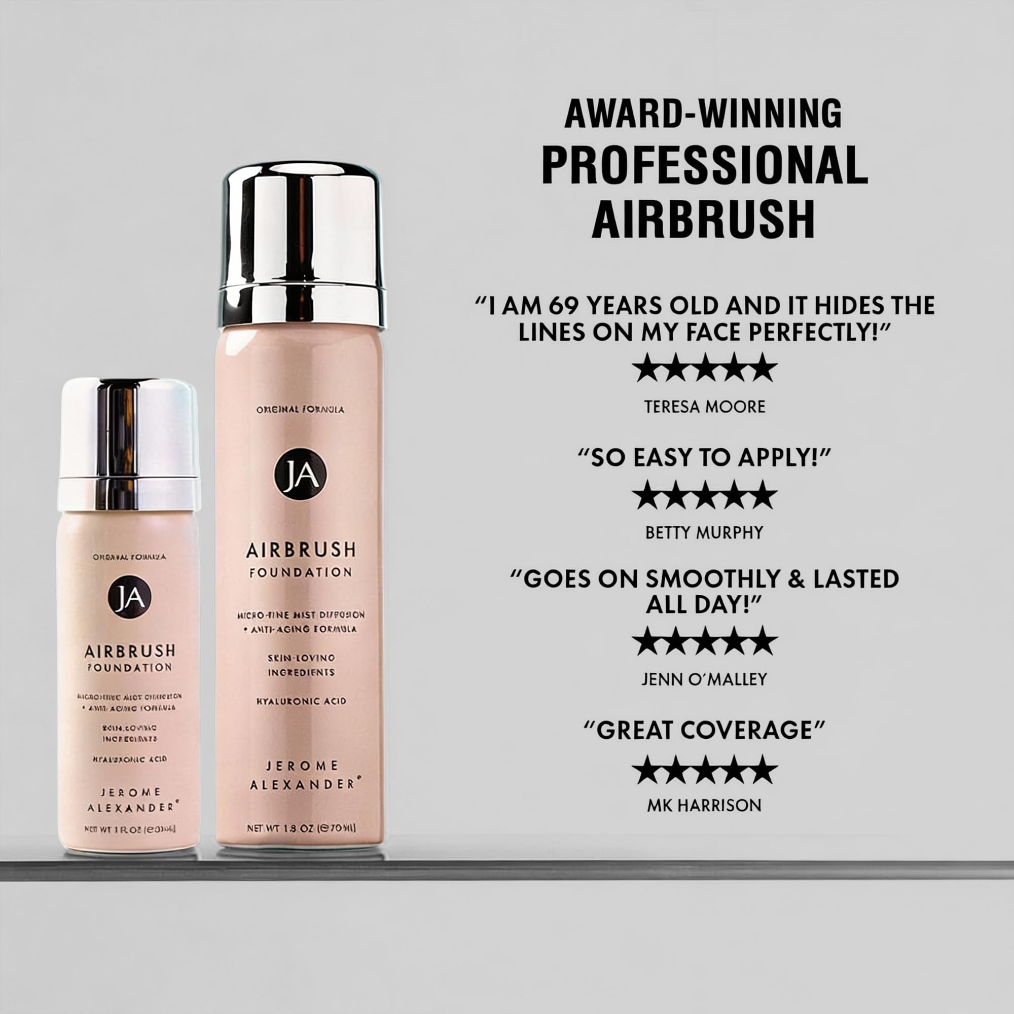 Jerome Alexander MagicMinerals cobertura ajustable para necesidades diarias.
