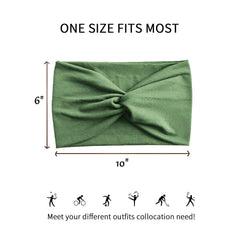 Jesries soft breathable turban headbands provide comfortable stretch during workouts.