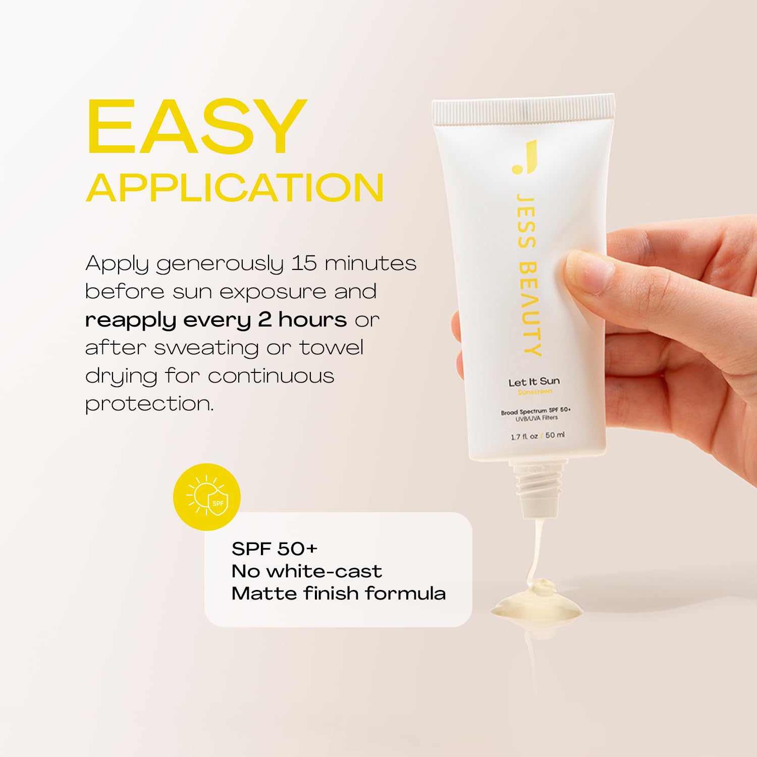 JESS BEAUTY Let it Sun Aloe Vera image communicates soothing skin feel