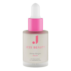 JESS BEAUTY Shine Bright es un suero niacinamida para uso diario con textura sedosa.