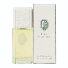 Jessica McClintock EDP bottle front elegant design for timeless romance.