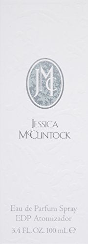 Jessica McClintock Eau de Parfum spray closeup highlighting refined packaging and timeless aroma