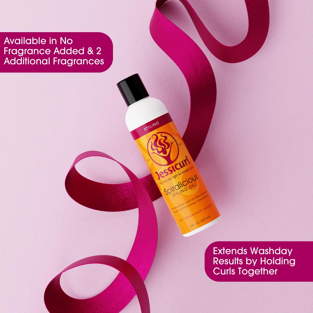 Frizz control with Spiralicious gel for smooth, shiny curls.