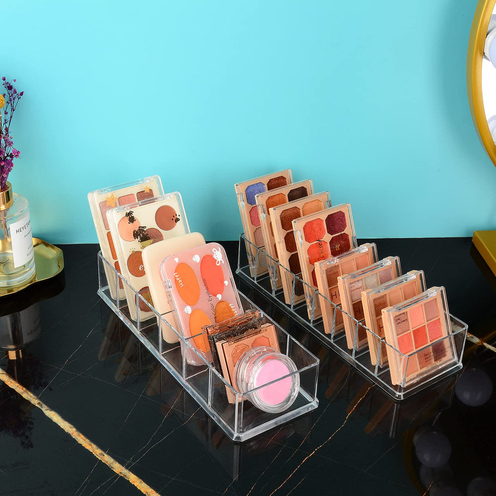 JessLab countertop display acrylic organizer for vanity keeps cosmetics neatly organized.