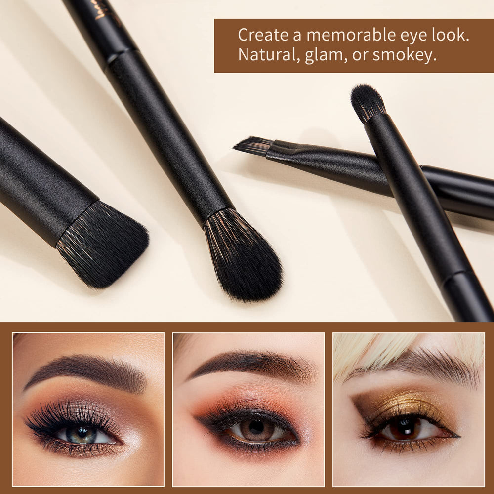 Jessup blending brush domed for even color diffusion.