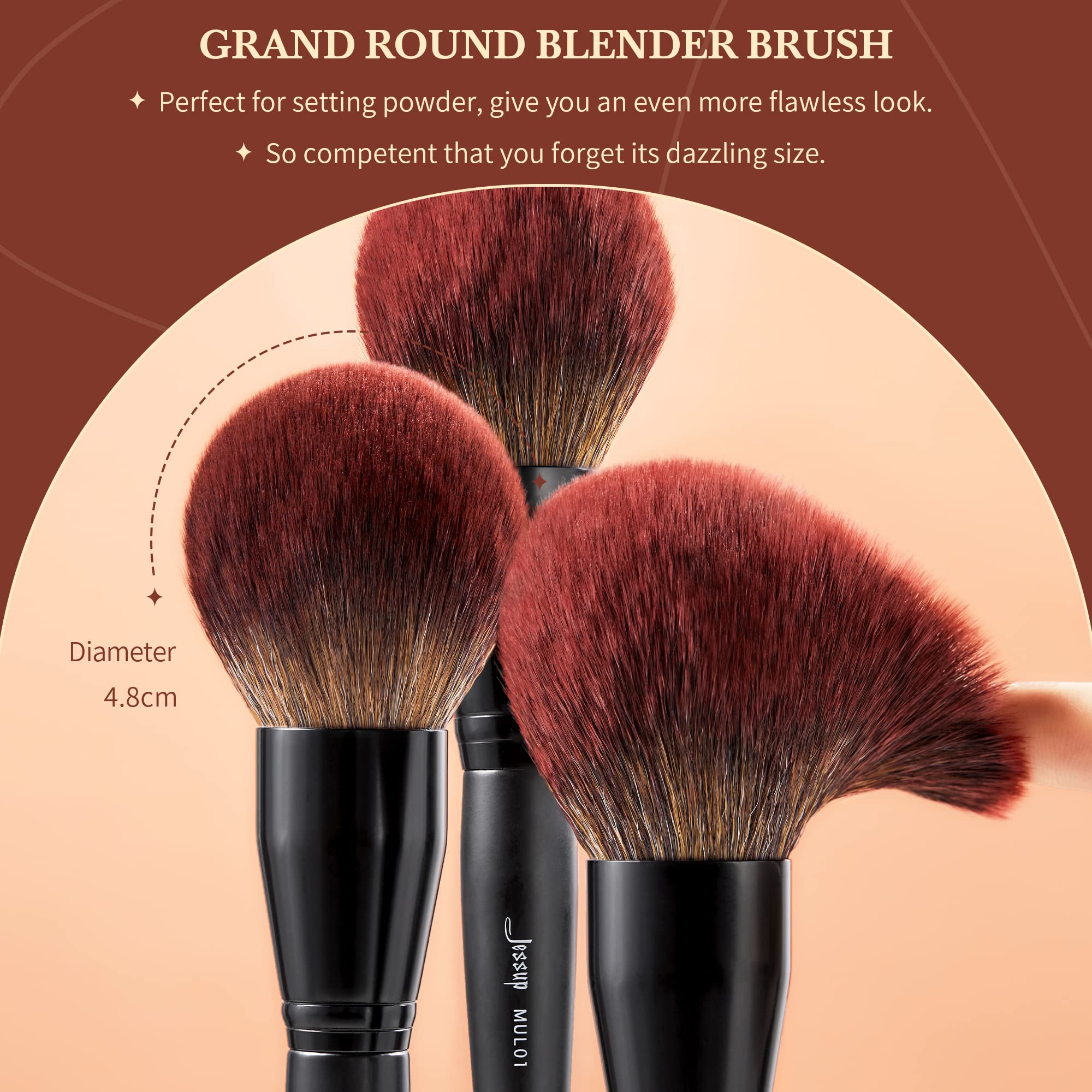 Jessup brush set aluminum ferrules ensure durable, long-lasting use
