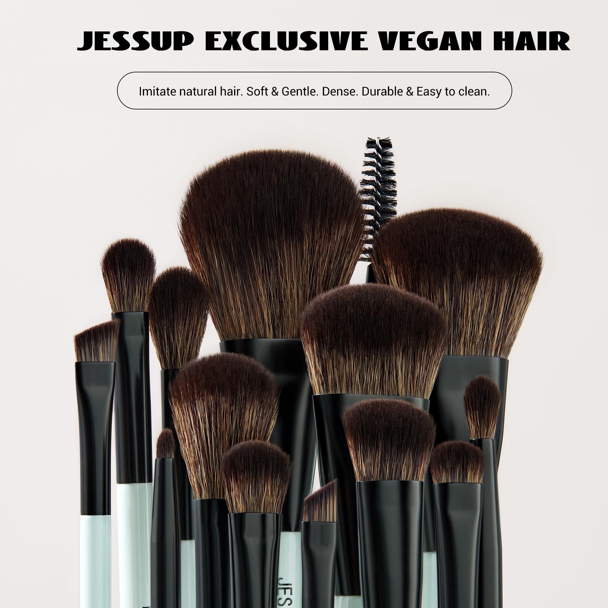 Jessup double-ended concealer brush for precise skin coverage.