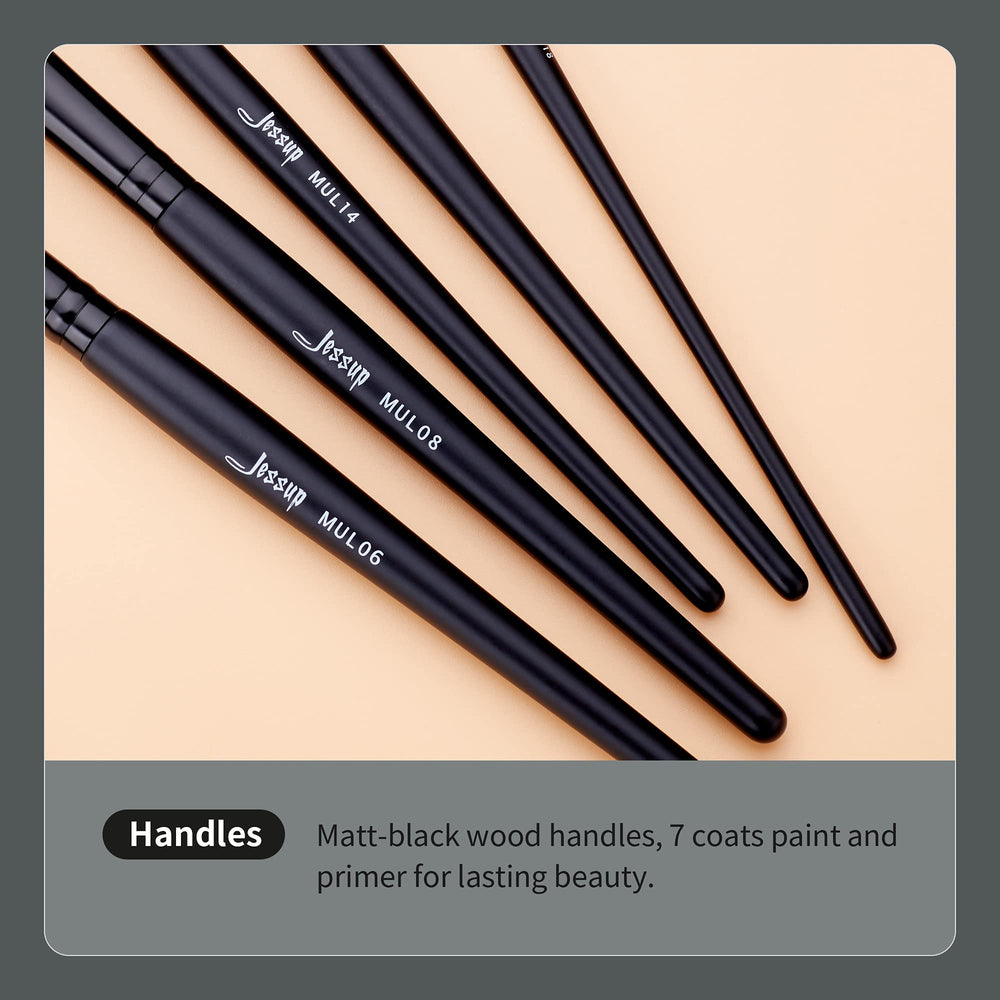 Jessup Eye Brushes Set eyeliner brush for exact line and definition