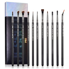 Jessup Eyeliner Brush Set angled-tip for precise winged liner