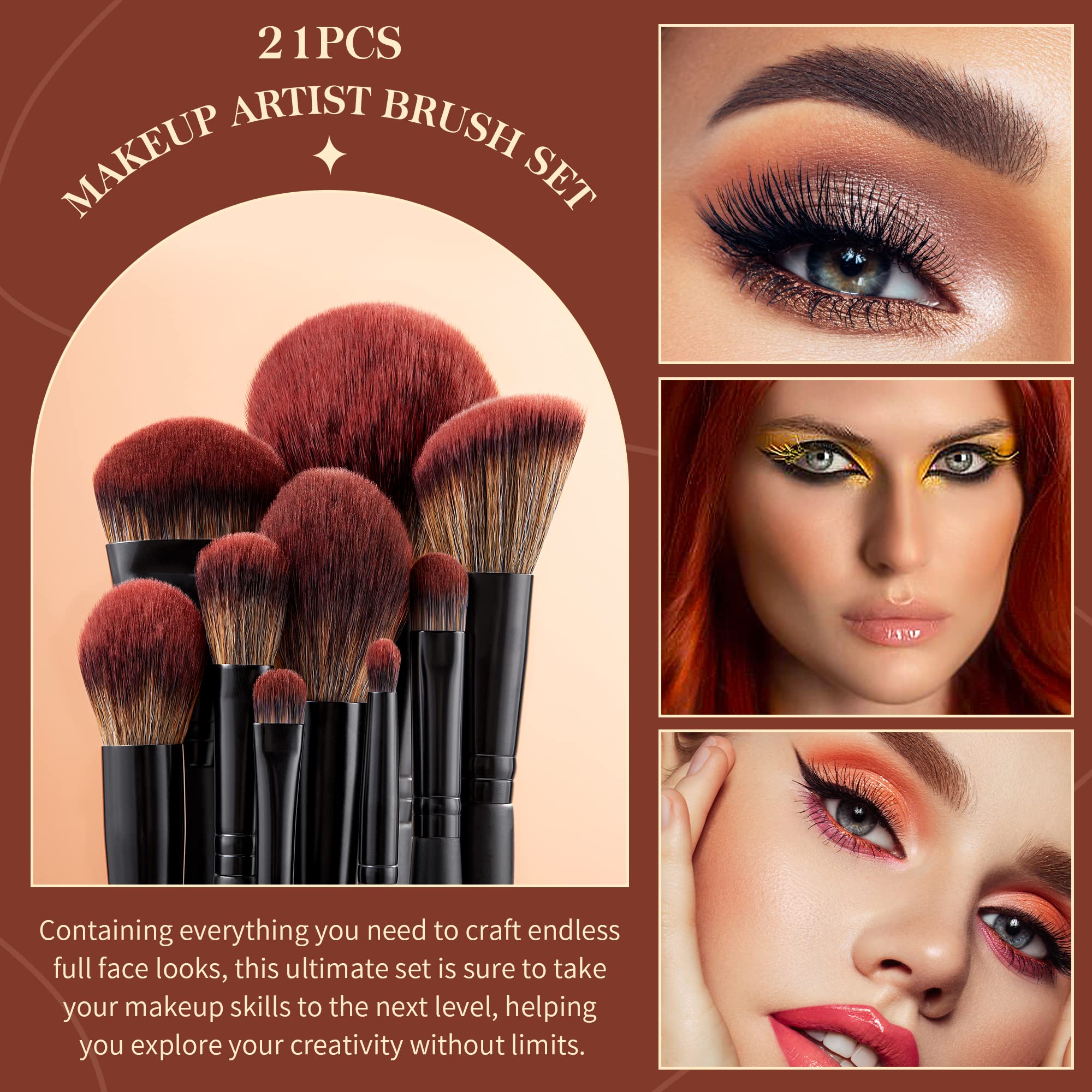 Jessup eyeshadow blending brush angled tip for smooth blending