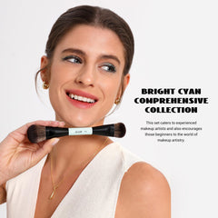 Jessup foundation brush with duo-ended design for even liquid and cream application.