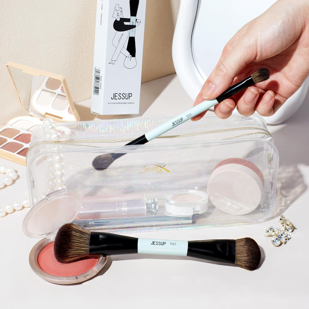 Jessup makeup brush set in gift box for gifting or travel.