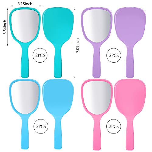 Jetec green handheld mirror compact for on-the-go grooming.