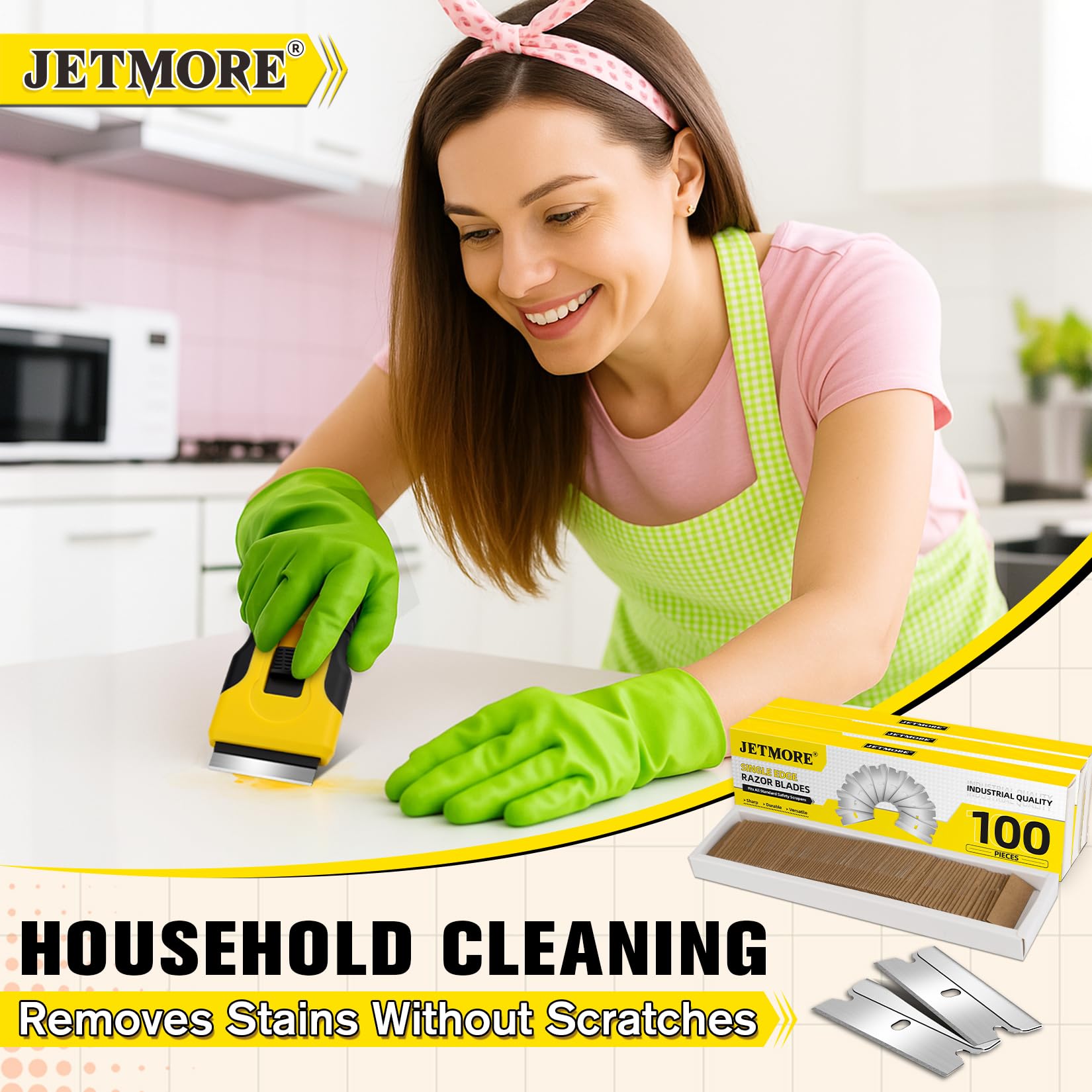 Jetmore drawer-style packing enables easy one-at-a-time blade access.