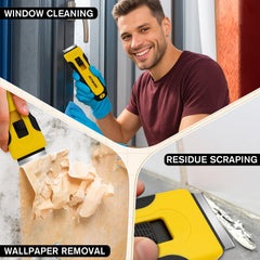 Jetmore sharp edge on glass for precise paint and residue removal.