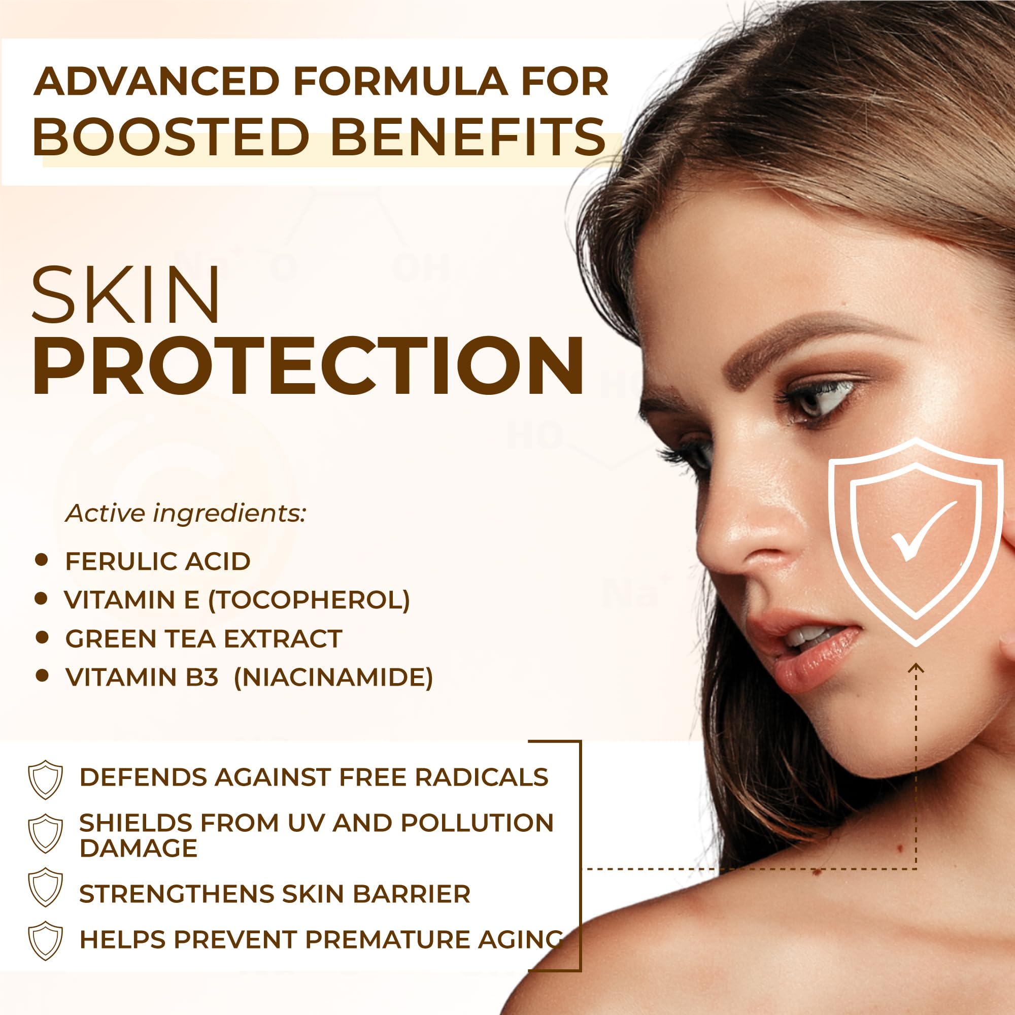 Jeune Naturelle glow-finish after-application emphasizes radiant skin.