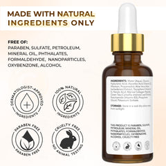 Jeune Naturelle serum dropper enables precise application for even skin tone.