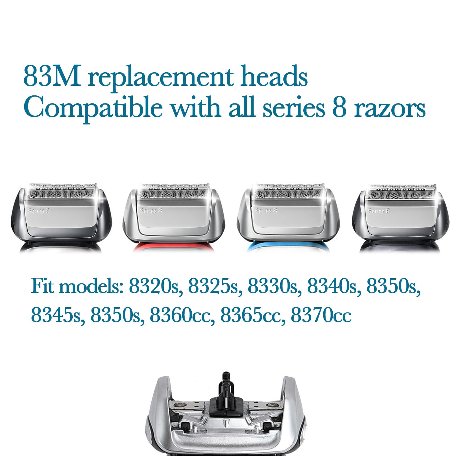 JEVONG Series 8 compatible with Series 8 razors for easy upkeep.
