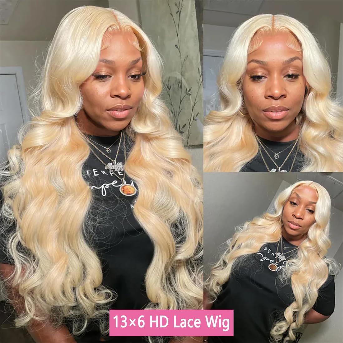 Jewhaut 613 body wave blonde wig adds soft texture and shine