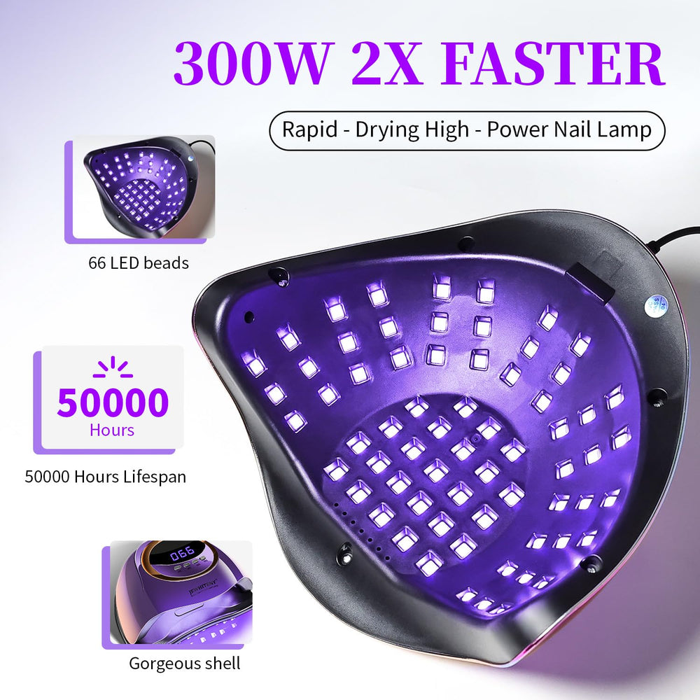JEWHITENY Automatic sensor captures hands-free activation for smoother manicures.
