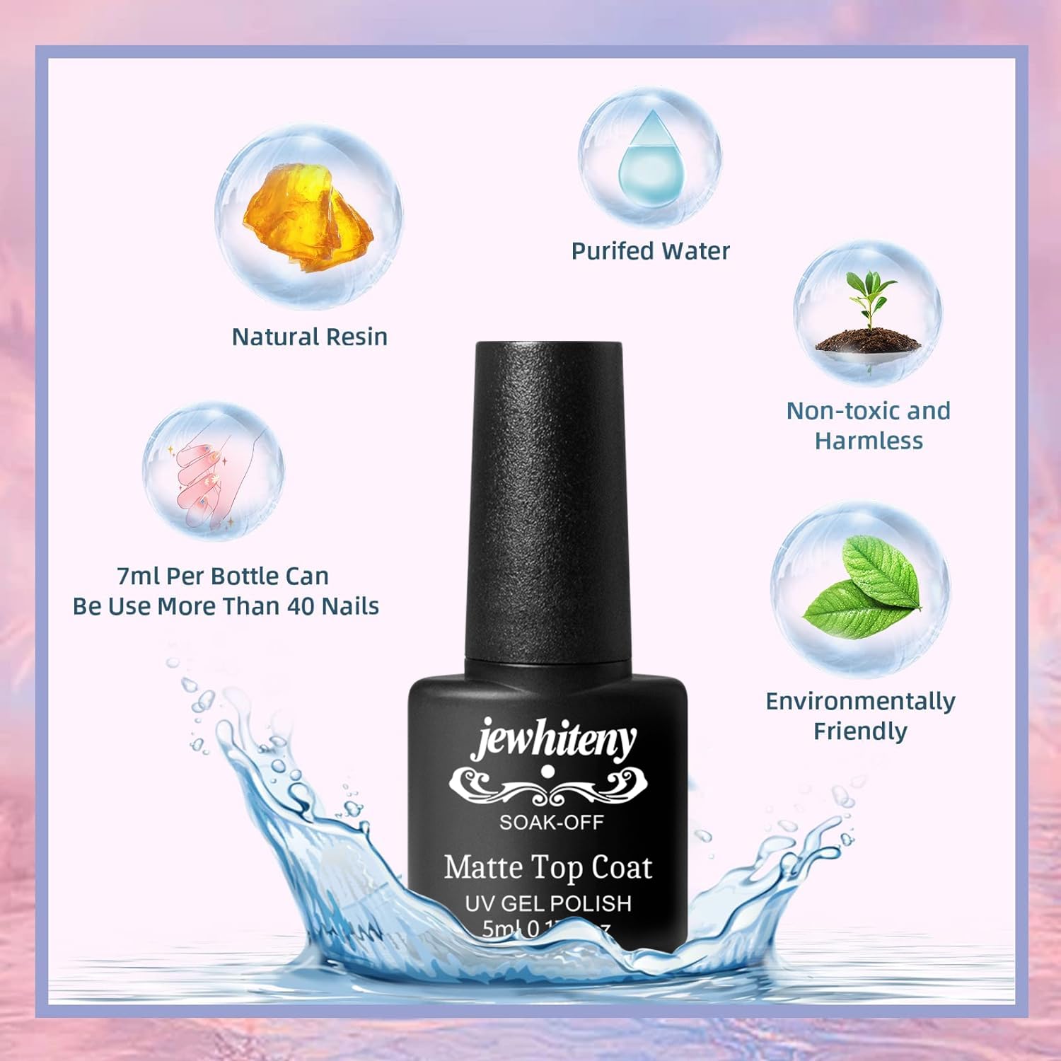 JEWHITENY DIY at-home manicure setup with color options