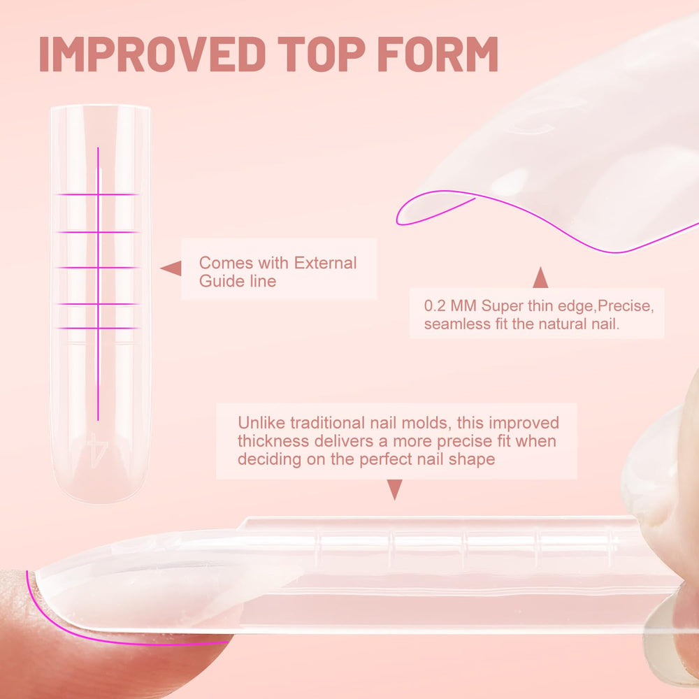 JEWHITENY flexible-nail-mold-edges provide secure hold during shaping