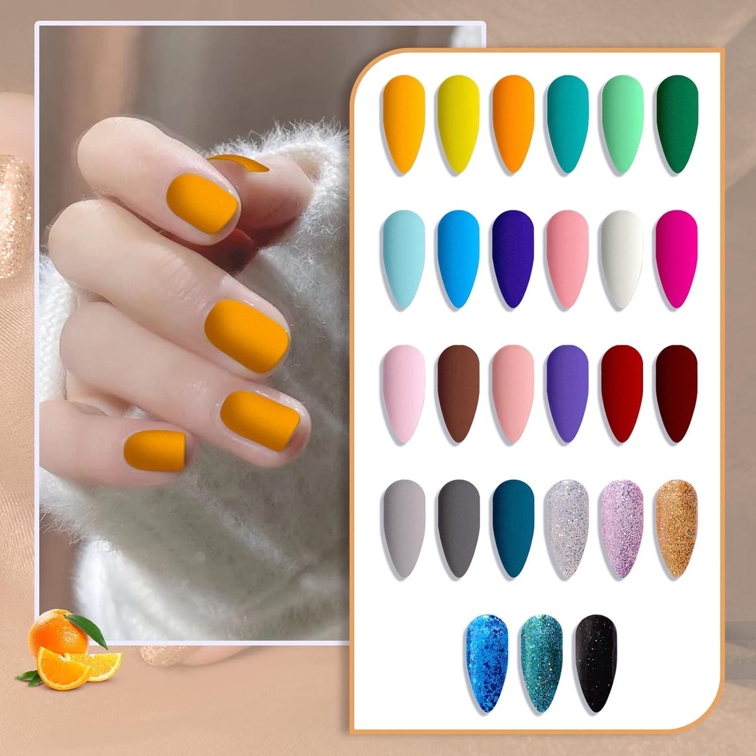 JEWHITENY gel polish close-up shows rich pigmentation for salon-like results