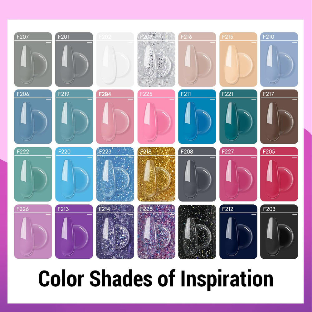 JEWHITENY Kit Gel Poligel: 100 formas duales para uñas de distintos tamaños