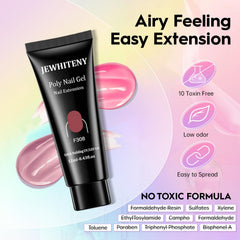 JEWHITENY poly nail gel color tubes in 14 shades for smooth application