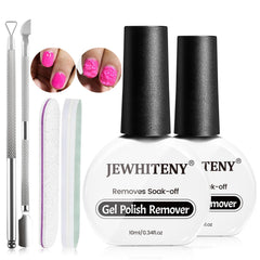 JEWHITENY Remover gel con botellas de 10 ml para retirada rápida