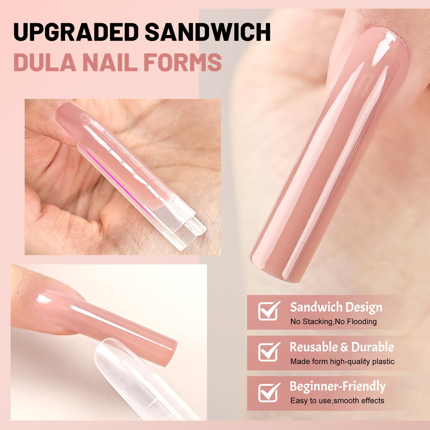 JEWHITENY reusable-nail-forms offer durable, long-lasting use
