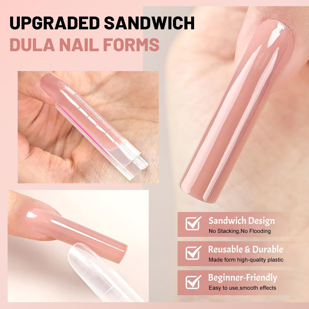 JEWHITENY reusable-nail-forms offer durable, long-lasting use