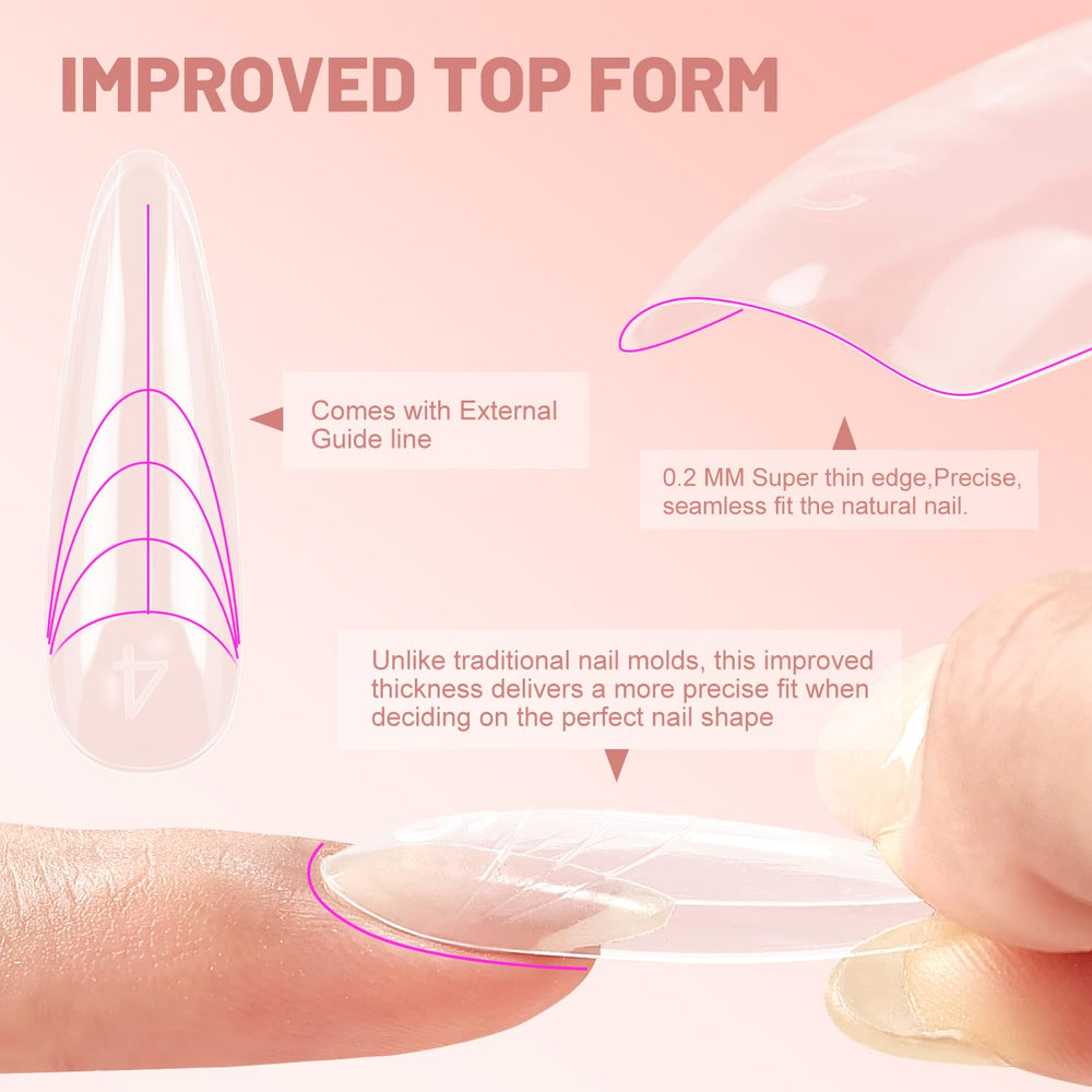 JEWHITENY reusable dual forms offer long-lasting durability for repeated gel applications