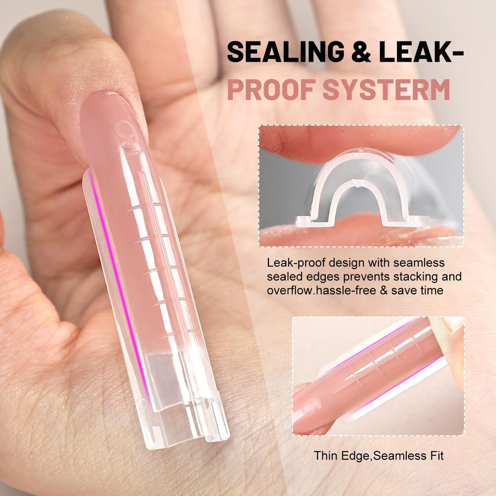 JEWHITENY transparent-nail-forms support quick, accurate fit with residue-free demolding